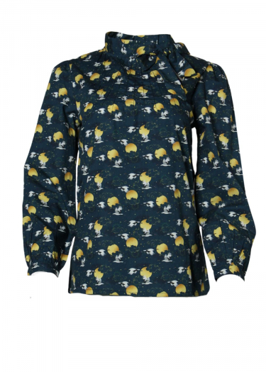 The Anna crane print blouse