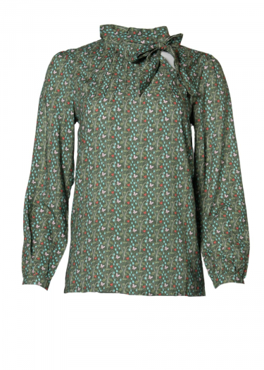 The Anna snowdrop print blouse