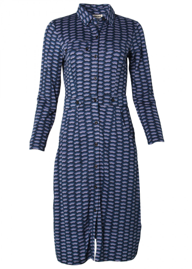 Our Bonnie geo wave print dress