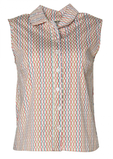 Pam sleeveless stripe shirt