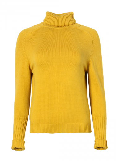 Roll neck chunky knit