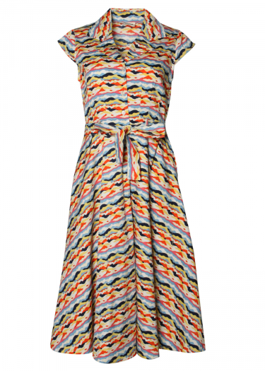 The Ava fuji print Midi Dress