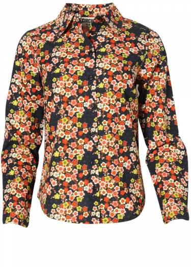 The Olive Blouse in a floral print